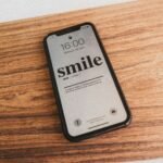 Phone with smile message