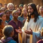 Jesus con la multitud