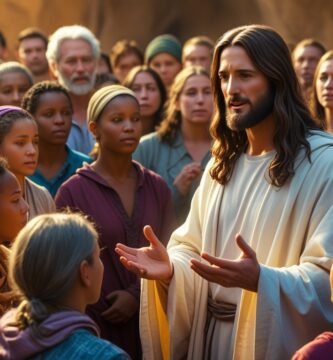 Jesus con la multitud